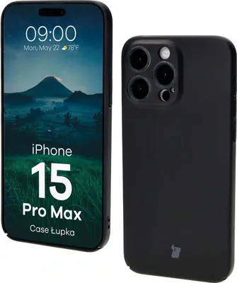 Produktbild von Bizon Case Lupka Apple iPhone 15 Pro Max schwarz