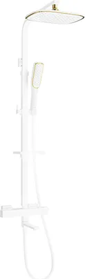 Image de CQ49 colonne de bain avec mitigeur thermostatique, blanc / or (779104995-25)