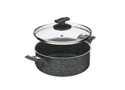 Obrázek produktu pro KOLIMAX - české nerezové nádobí Rendlík s poklicí KOLIMAX BLACK GRANITEC 22cm, 3,0l