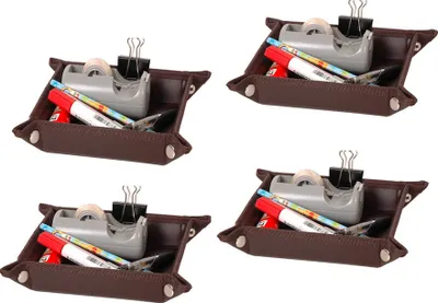 Produktbild von Kunstlederbox Utensilio Büro 4er SET Taschenleerer