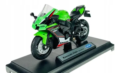 Produktbild von Welly Kawasaki Ninja ZX-10R Motorrad es Modell mit Ständer