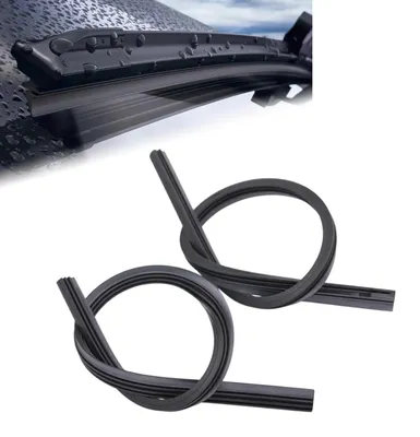 Produktbild von Scheibenwischer Gummi Ersatz 800 mm Naturkautschuk Schwarz 2 Stück Streifenfrei Universal