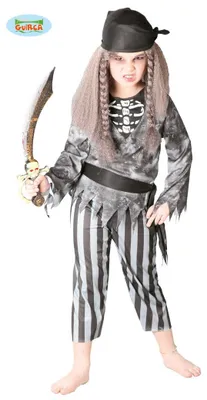 Produktbild von Piratengeist Kostüm für Kinder Gr. 110-146, Größe:128/134