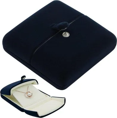 Image de Coffret à bijoux avec doublure en velours pour boucles d'oreilles et bagues