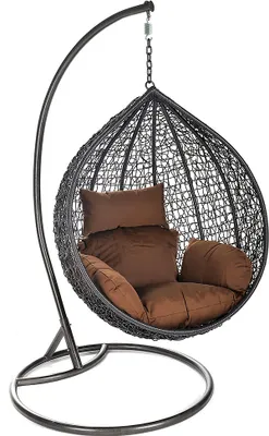 Produktbild von Hochwertiger Polyrattan Hängesessel Hängekorb Hängestuhl