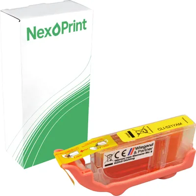 Produktbild von Druckerpatrone kompatibel zu Canon CLI-521Y yellow Pixma MP 990 MP 980 MP 640 R MP 640 MP 630