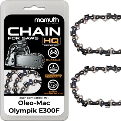 Zdjęcie produktu dla 2x Łańcuch pilarki 40cm 1,5mm 0,325" 66 TG do Oleo-Mac Olympik E300F