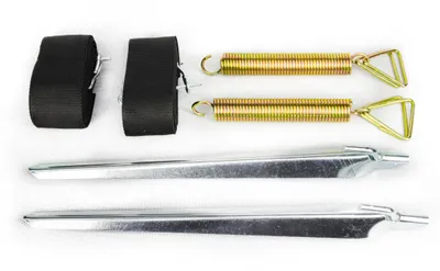 Produktbild von Sturmband Set Abspannset für Vorzelte Wohnwagen und Markisen Spannband Sicherung