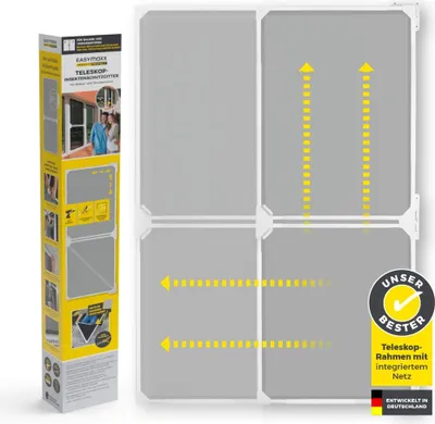 Produktbild von EASYmaxx Insect Protect Teleskop-Insektenschutzgitter Schwingtür