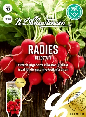 Artikelbild 1 von 'Radies Celesta F1' aus der Kategorie Radieschensamen