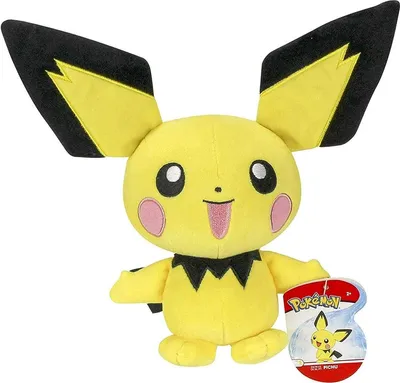 Zdjęcie produktu dla Pokemon pluszowa figurka (20 cm) Pikachu Pichu Mampfaxo przytulanka pluszowy zwierzak Pichu