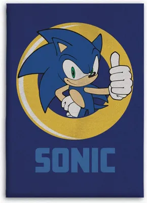 Obrázok produktu pre Sonic fleecová deka Útulná deka 140x100 cm Huňatá deka pre deti