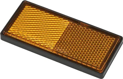 Productafbeelding van Reflecterende markering, oranje, 85x39 mm, zelfklevend, met basisplaat