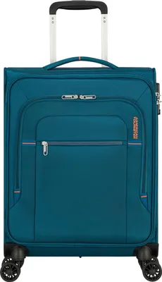 Image de American Tourister trolley Crosstrack Spinner 55 / 20 TSA Trolley Navy / Orange bleu pétrole