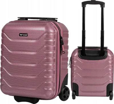 Produktbild von WINGS Kabinenkoffer CRAKE Pink - Leicht & Robust für Reisen mit Ryanair/Wizzair