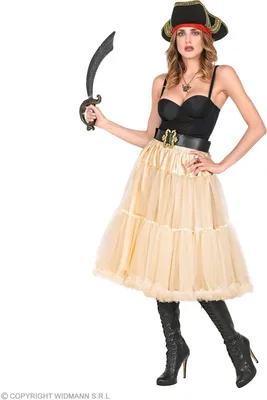 Produktbild von Rock - Unterrock aus Tüll - 65 cm lang Tutu Petticoat - Farbauswahl creamfarben