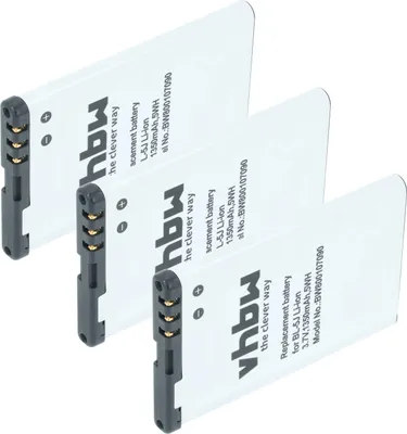 Produktbild von vhbw 3x Akku kompatibel mit Siemens Gigaset SL930A, SL930H, SL930 schnurlos Festnetz Telefon (1300 mAh, 3,7 V, Li-Ion)