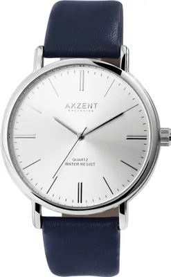 Produktbild von Akzent Exclusive Herrenarmbanduhr mit Kunstlederionsarmband