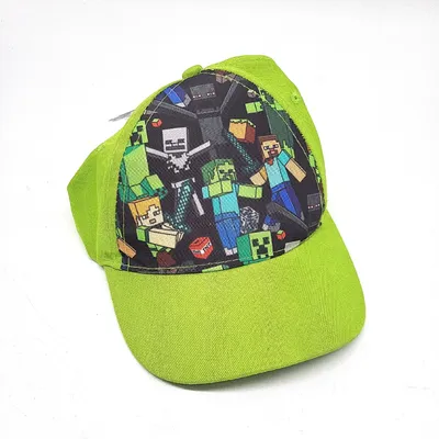 Produktbild von Minecraft Kinder Cap – Offizielle Gaming Kappe aus 100% Baumwolle, Verstellbar Schwarz