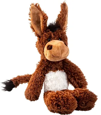 Produktbild von Geschenkestadl, Plüschtier Esel, Braun, B 17 cm x H 50 cm x T 16 cm, kuschelweich, lange Arme und Beine, 100% Polyester, waschbar bei 30°C