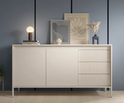 Produktbild von AX LIVING Sideboard Trentinis 153 2T3S Kommode mit Türen 153,5cm beige
