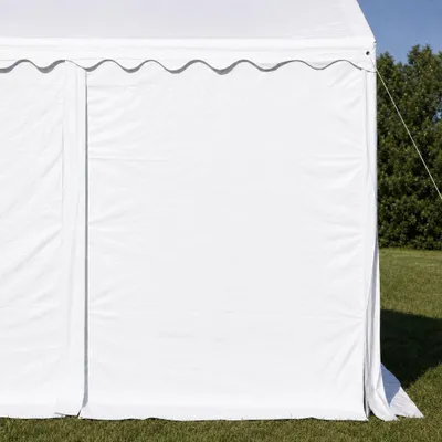 Produktbild von Geschlossene Seitenwand 2x2,6 m für Partyzelt MAX+ – PVC - Weiß
