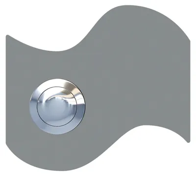 Produktbild von Türklingel Fahne in Grau Metallic