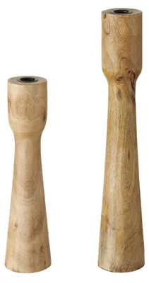 Produktbild von Kerzenleuchter Kerzenständer Caldeas Mango H 30/40 cm 2-teilig