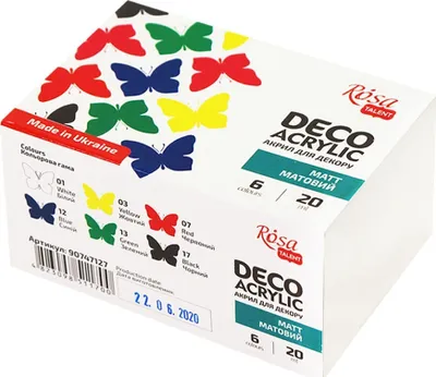 Obrázok produktu pre Rosa Talent Sada akrylových farieb 6x20ml
