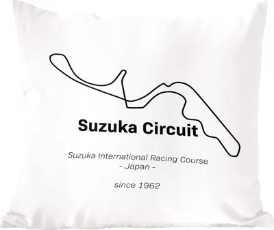 Produktbild von MuchoWow® Zierkissen Sofakissen Wohnzimmer Dekokissen 45x45 cm Suzuka - Formel 1 - Rennstrecke - Schlafpolster - Polster für das Sofa