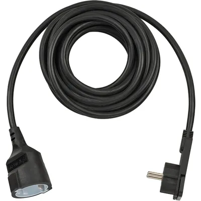 Zdjęcie produktu dla Brennenstuhl H05VV-F3G1.5, 5 m, Wewnętrzna, Type F (CEE 7/4), IP20, Czarny, Plastik
