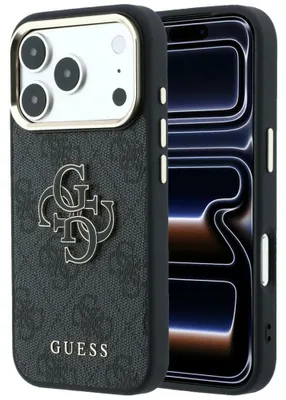 Obrázok produktu pre Puzdro Guess 4G Big Resin Logo pre iPhone 18 Pro / 17 Pro, čierna farba
