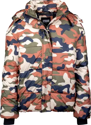 Obrázek produktu pro Dámská zimní bunda Urban Classics Ladies Boyfriend Camo Puffer Jacket rustycamo - XL