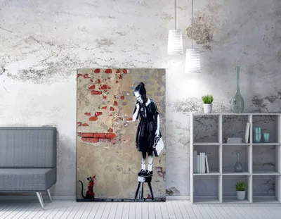 Produktbild von Wallity, WY23- BRS1146, Bunt, Leinwandbilder, 70 x 100 cm, 50% Baumwolle / 50% Polyester
