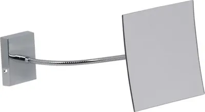 Produktbild von Casa Padrino Luxus Kosmetik Spiegel Silber 15 x 24 x H. 15 cm - Verstellbarer Kosmetik Wandspiegel - Badezimmer Schmink Spiegel - Badezimmer Accessoires - Luxus Qualität - Italy