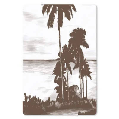 Produktbild von MuchoWow® Mauspad Mousepad Meer - Palme - Strand 18x27 cm - Mousepads - Maus Mat - Pad - Mausunterlage