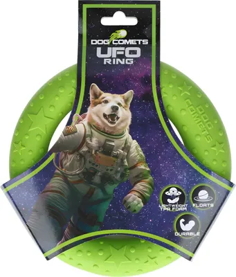 Produktbild von Dog Comets Hundespielzeug UFO Ring grün