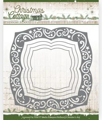 Produktbild von Stanzschablone - Jeanines Art - Christmas Cottage - Weihnachts Swiirls