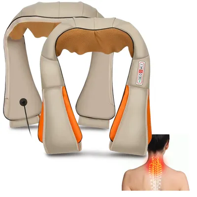 Produktbild von Extralink Nackenmassagegerät mit Wärmefunktion, 3 Intensitätsstufen, 24 W, AC/DC, KI-generiertes Bild