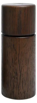Gewürzmühle Holz 12 cm, Keramikmahlwerk, verstellbar, Smoked Oak