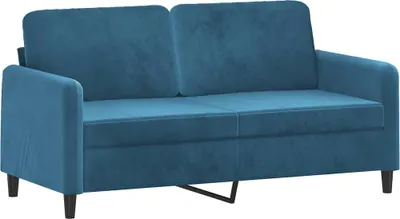 Produktbild von vidaXL 2-Sitzer-Sofa Blau 140 cm Samt