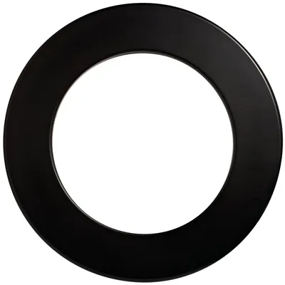 Produktbild von Karella einteiliger Dartboard Surround PU, Auffangring Dartscheiben, 4 Farben, Dart Umrandung, Catchring, Backboard Steeldart, Wandschutz, Auffangfeld für Dartpfeile schwarz