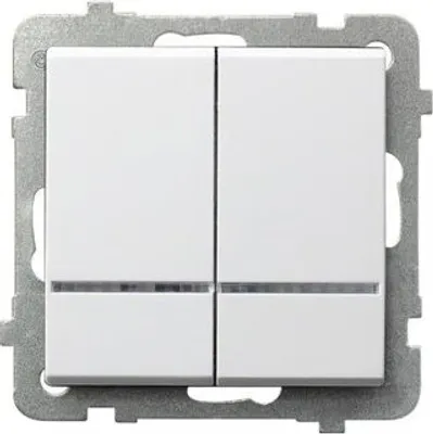 Zdjęcie produktu dla Ospel ŁP-2RS/m/00, Biały, IP20, 250 V, 16 A, 71 mm, 42 mm