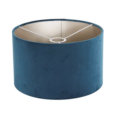 Produktbild von Steinhauer Lampenschirm/ Leuchtenschirm Velours Blau 30x30cm