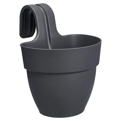 Produktbild von elho® Vibia campana easy Pflanzgefäß S Anthrazit zum Einhängen - Kunststoff