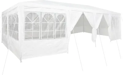 Produktbild von "2025"cloris Partyzelt mit 12 Seitenwänden Weiß 8x4 m PE - Pavillons & Partyzelte CHY54290