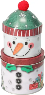 Produktbild von Patrov-Weihnachtsblechdose im Schneemann-Design, 22 cm – mehrfarbig, H&L