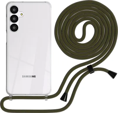 Produktbild von EAZY CASE Handykette mit Hülle für Samsung Galaxy A16 Backcover Handykette, zum Umhängen in Grün