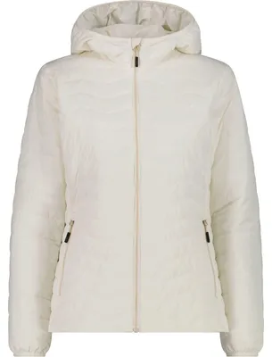 Immagine prodotto di CMP, giacca da donna, modello FIX, con cappuccio, colore bianco, taglia 34