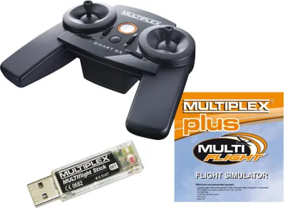 Produktbild von MULTIPLEX Smart SX M-Link MULTIflight Set, Schwarz, Speziell, Drucktasten, Microsoft Windows XP (SP2), Windows Vista, Windows 7 or Windows 8